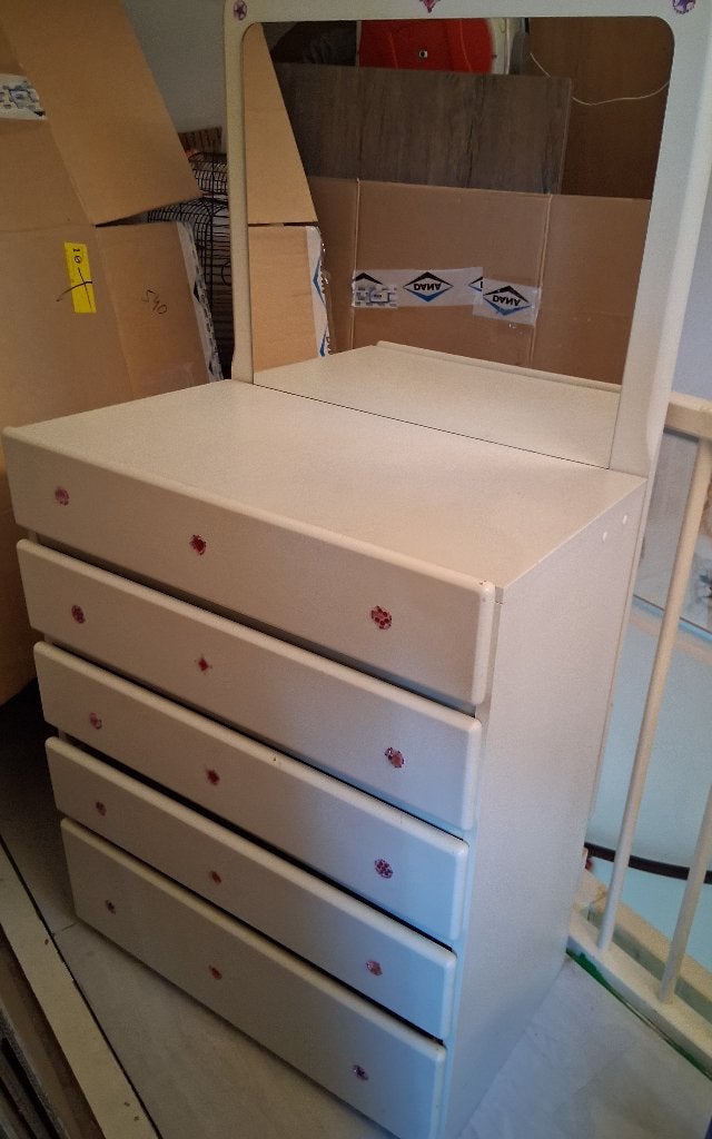 Lade kast commode kinderkamer kastje met spiegel, Kinderen en Baby's, Kinderkamer | Commodes en Kasten, Kast, 50 tot 70 cm, Ophalen of Verzenden