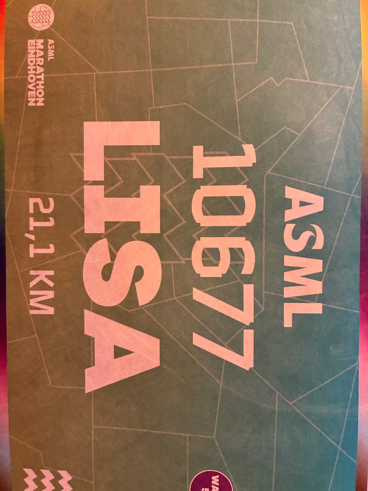 1 kaartje te koop, ASML halve marathon, Ophalen of Verzenden
