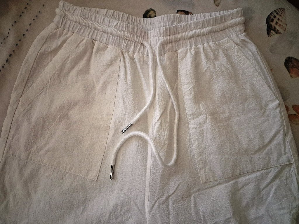 nieuwe broek wijde pijpen, elastische taille, Kleding | Dames, Wit, Nieuw, Ophalen of Verzenden, ESPRIT.