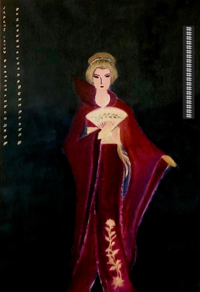 Prachtige Modern Kunst schilderij-Japanse vrouwen, Ophalen of Verzenden