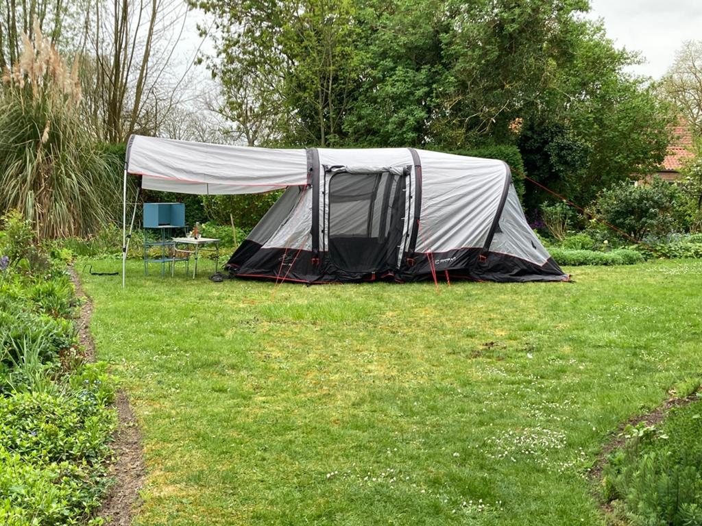 Bardani Airwolf TC 260 opblaasbare tunneltent, Caravans en Kamperen, Ophalen, Zo goed als nieuw, Tot en met 4