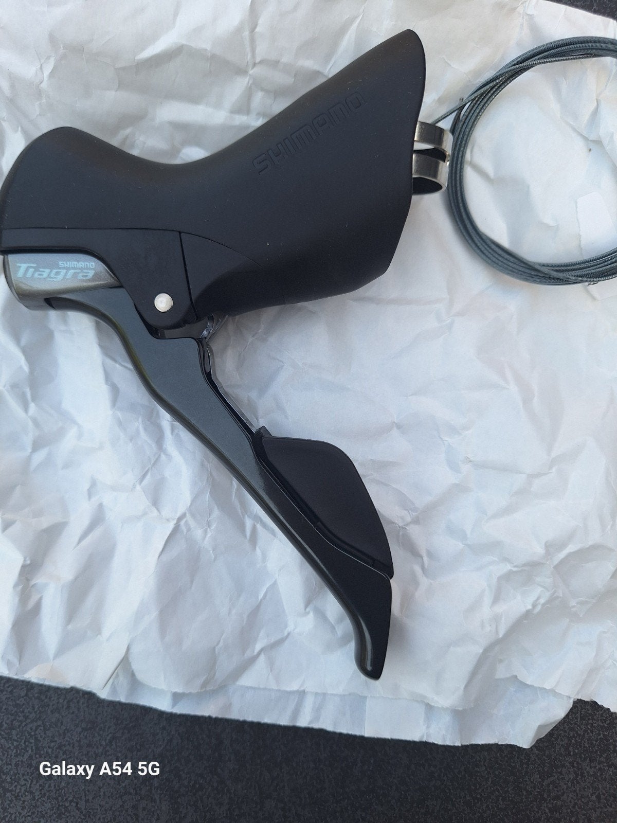 Shimano Tiagra Derailleur/Remhendel - Zo goed als nieuw, Nieuw, Ophalen of Verzenden, Derailleur of Ketting, Aluminium