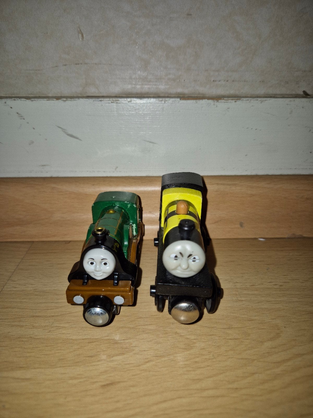 Thomas de Trein Houten Speelgoed Locomotieven Set, Ophalen of Verzenden, Gebruikt