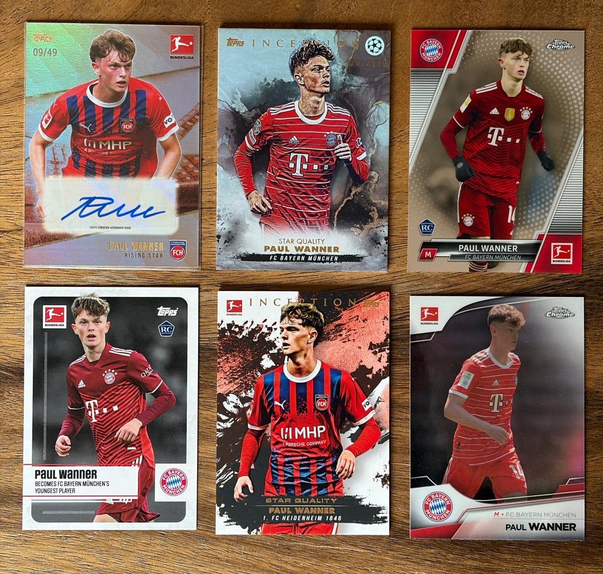 Paul Wanner Topps Bundesliga Kaarten Collectie, Ophalen of Verzenden, Zo goed als nieuw, Buitenlandse clubs, Spelerskaart