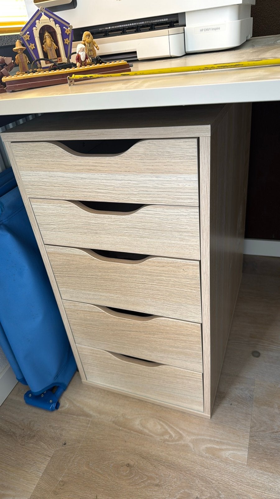IKEA ALEX Ladeblok - 5 Lades voor onder Bureau, Ophalen, Minder dan 50 cm, 5 laden of meer, Zo goed als nieuw