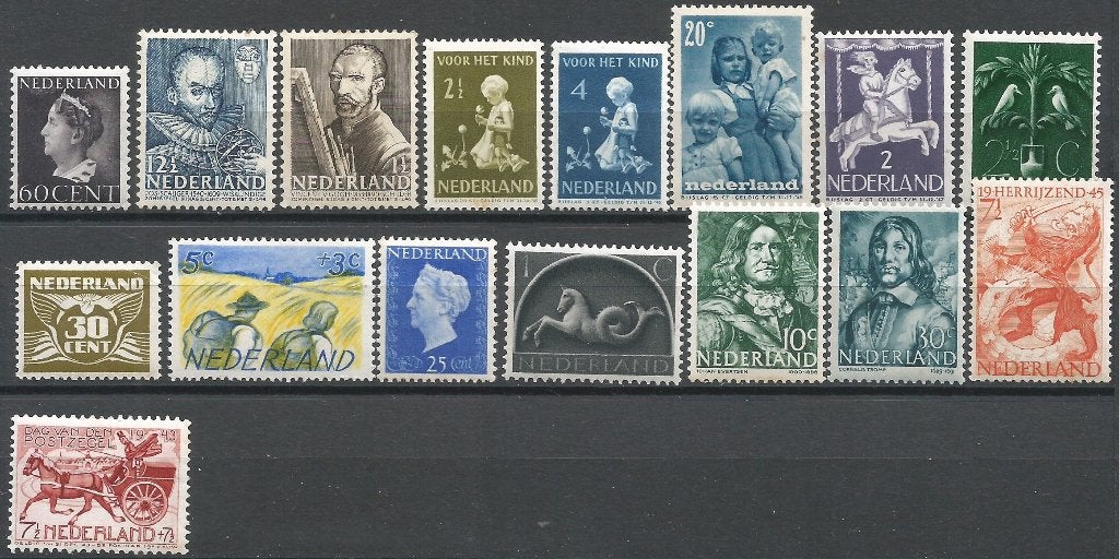Kavel jaren 40 postfris, Postzegels en Munten, Postzegels | Nederland, Verzenden, Na 1940, Postfris