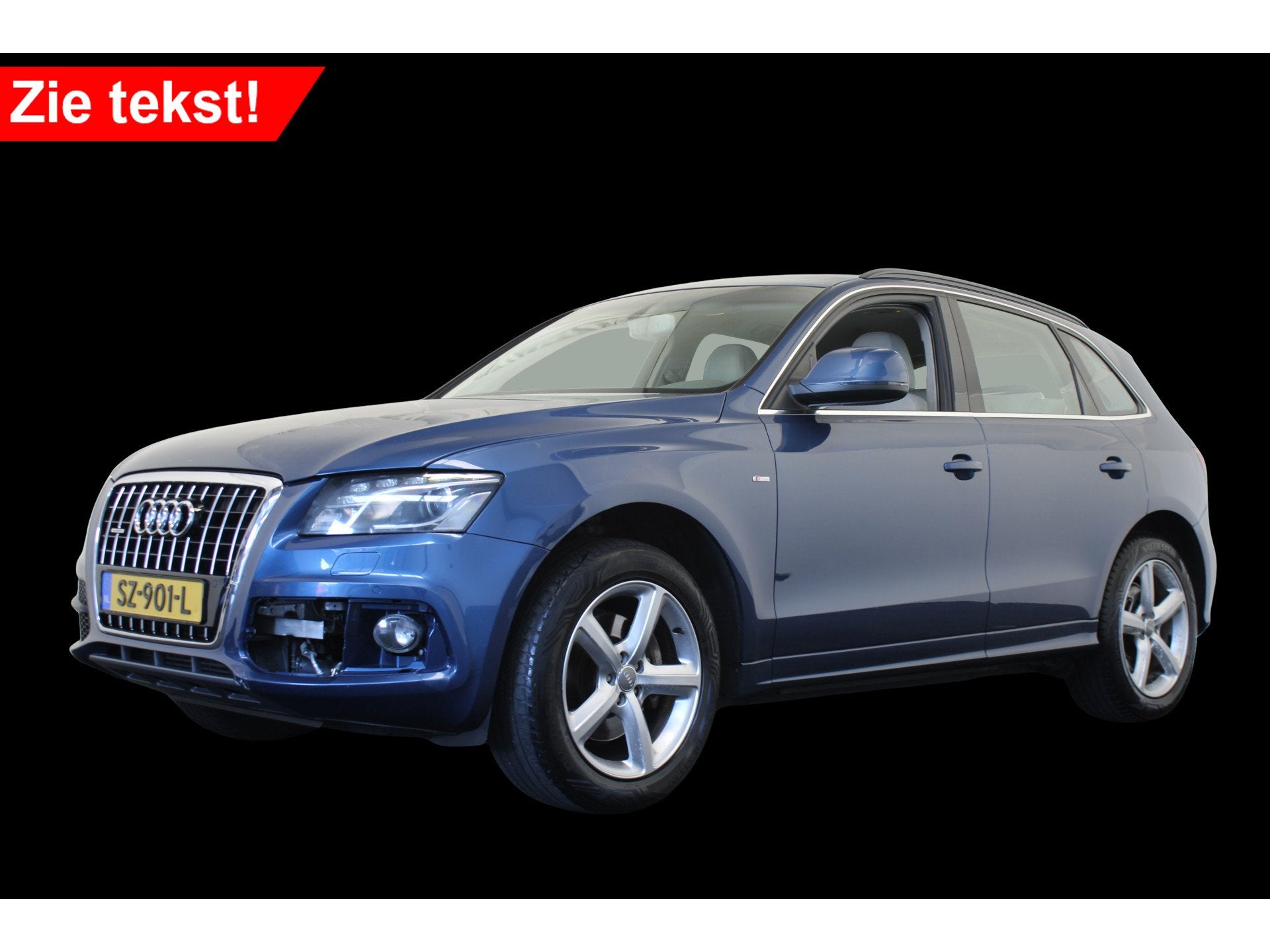 Audi Q5 3.0 TDI quattro Pro Line read text,zie tekst, Euro 5, Gebruikt, Beige, Blauw