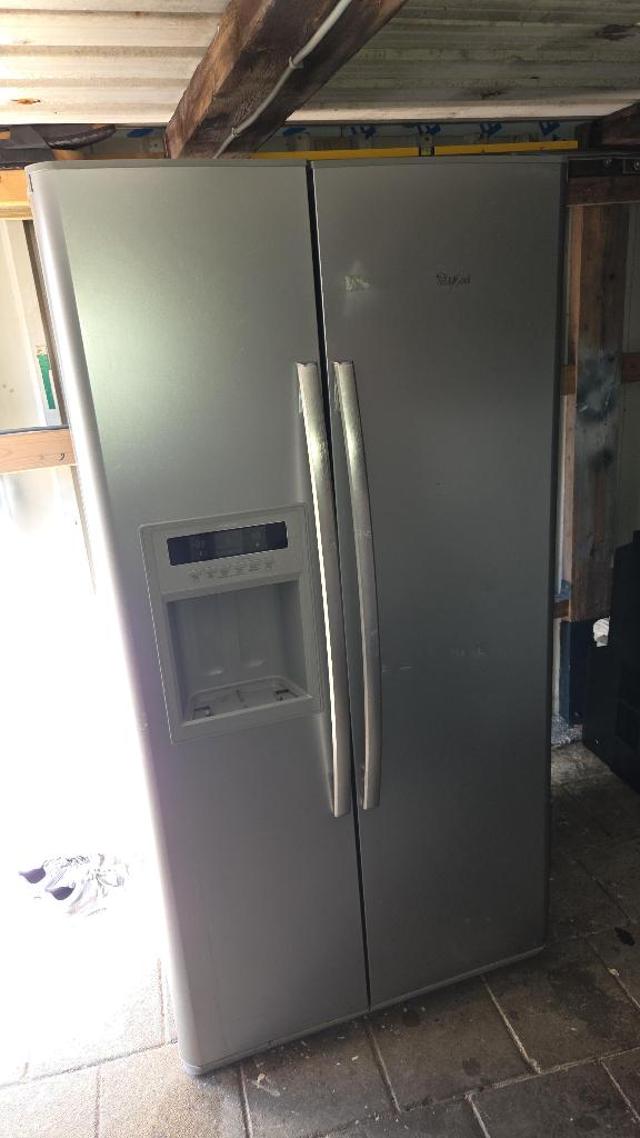 Whirlpool Amerikaanse Koelkast Side-by-Side., Witgoed en Apparatuur, Juicers, Ophalen, Gebruikt