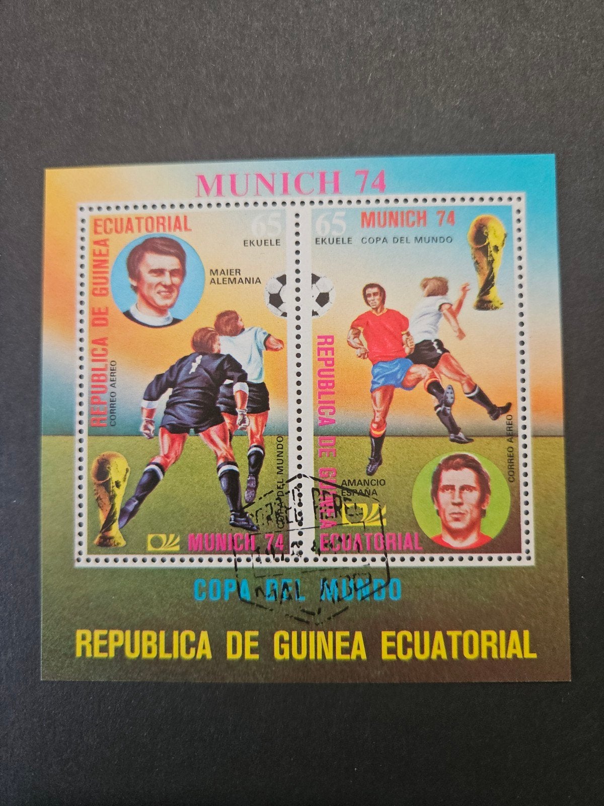 07) WK Voetbal 1974, Ophalen of Verzenden, Gestempeld, Sport