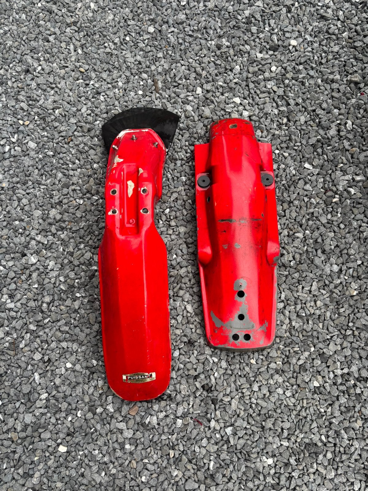Suzuki TS125 Ts 50 ER 125 voor- en achterspatbord, Ophalen of Verzenden