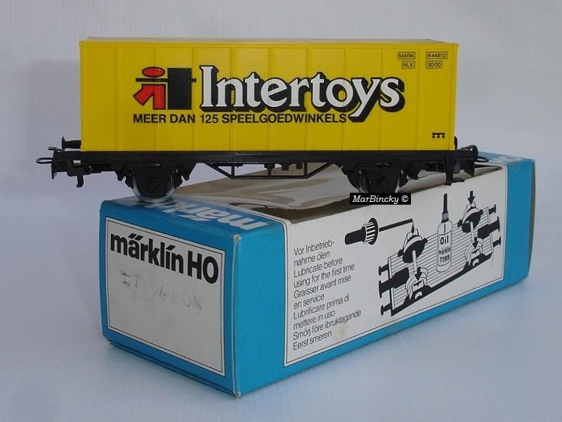 Märklin 4481 Intertoys NL Containerwagen !  , Wisselstroom, Ophalen of Verzenden, Märklin, Nieuw