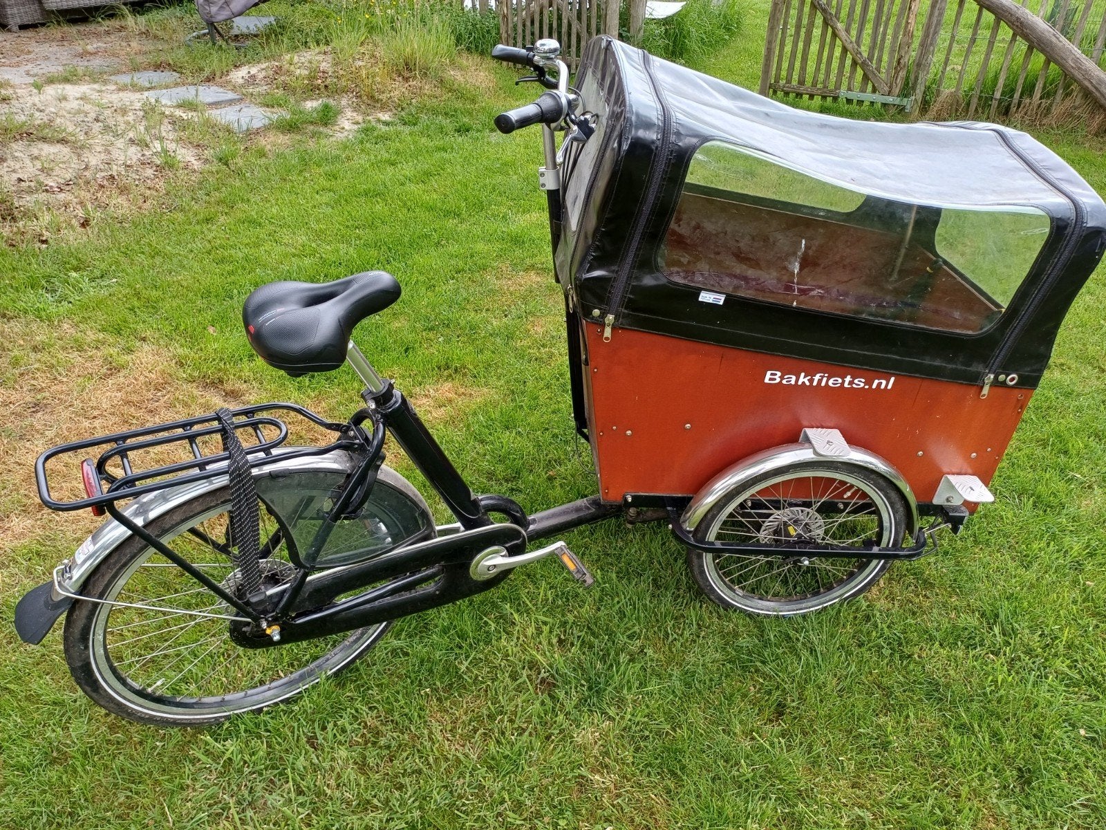 Bakfiets met huif, Fietsen en Brommers, Ophalen, Gebruikt, 4 kinderen of meer, Huif