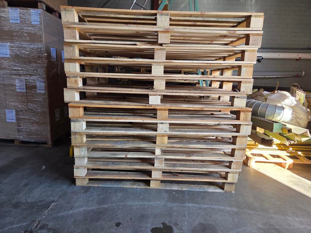 30 Z.g.a.n. pallets 120x180 cm - Binnen opgeslagen, Zakelijke goederen, Partijgoederen en Retail | Verpakking en Verzending, Ophalen