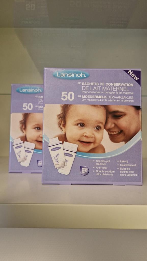 Lansinoh bewaarzakjes 5 dozen, Ophalen of Verzenden
