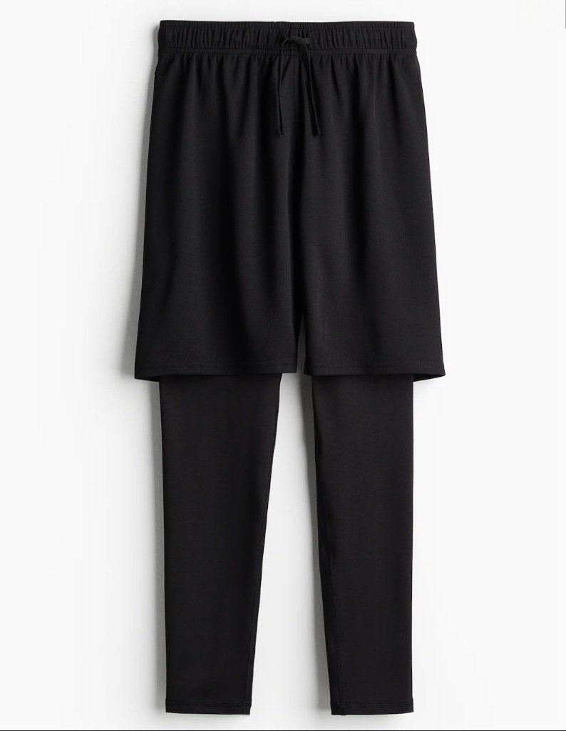 Sportlegging met short maat 158/164, Ophalen, Zo goed als nieuw, Jongen of Meisje, Broek