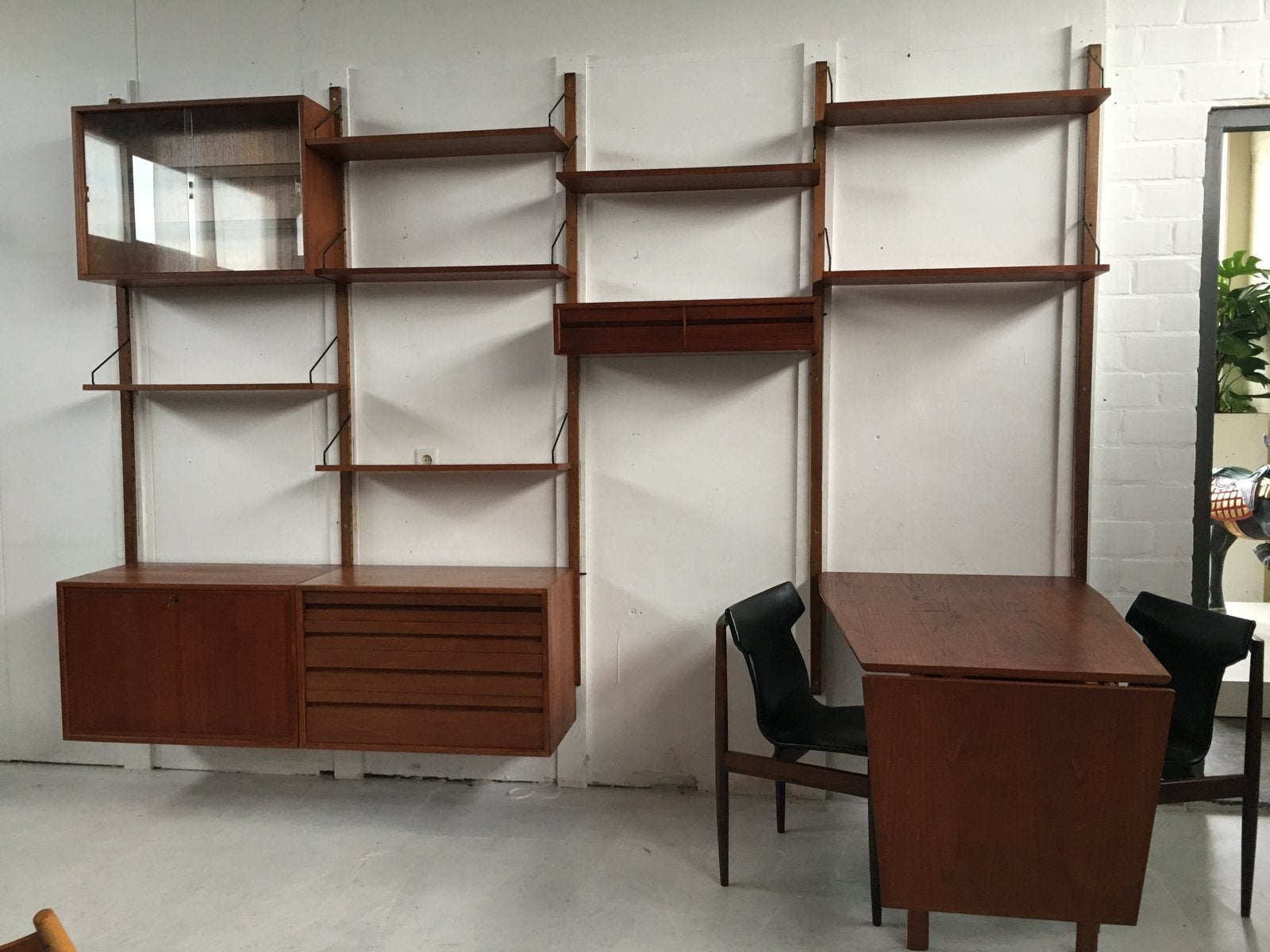 Poul Cadovius by Royal System vintage modulair wndsysteem, Gebruikt, 200 cm of meer, 75 cm of meer, 300 cm of meer