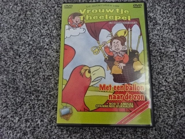 Vrouwtje Theelepel / 4 verhaaltjes op 1 DVD, Alle leeftijden, Ophalen of Verzenden, Zo goed als nieuw