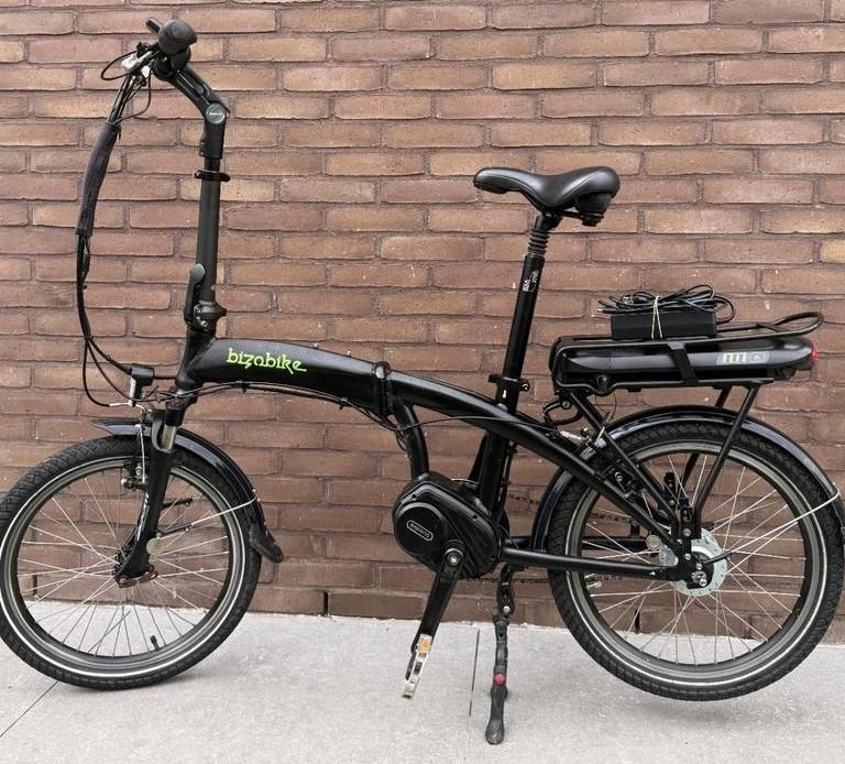 Bizobike 15ah accu, middenmotor elektrische vouwfiets., Ophalen, Gebruikt, 50 km per accu of meer, Overige merken