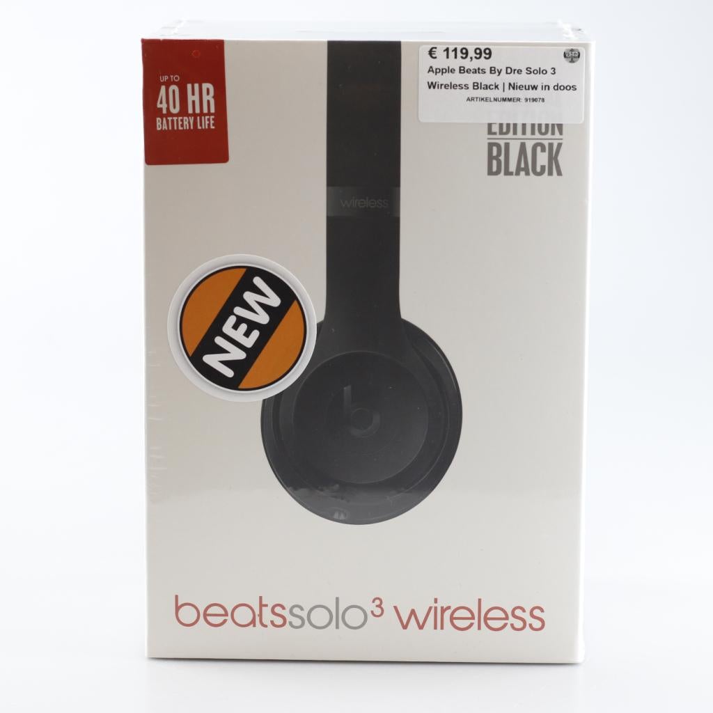 Beats By Dre Solo 3 Wireless Black | Nieuw in doos, Beats, Zo goed als nieuw, Support@beats.com, Beats Electronics LLC
Beats by Dr. Dre
8600 Hayden Place
Culver City, CA 90232
United States