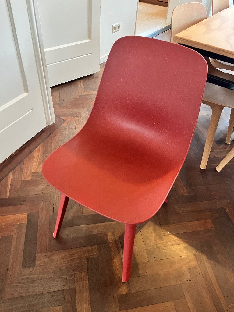 Ikea Odger stoel - rood, Ophalen, Kunststof, Zo goed als nieuw, Eén