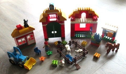 lego duplo grote boerderij (10525), Kinderen en Baby's, Speelgoed | Duplo en Lego, Ophalen of Verzenden, Gebruikt, Duplo