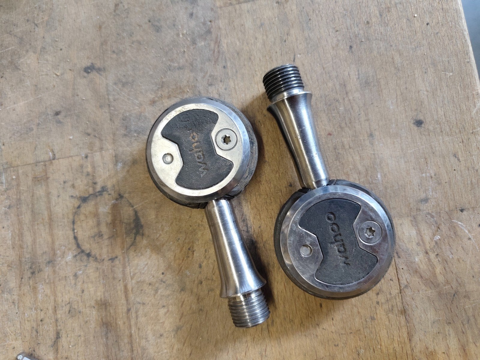 Wahoo Speedplay Titanium pedalen - lagers defect, Ophalen of Verzenden, Gebruikt, Crankstel of Pedalen, Wahoo