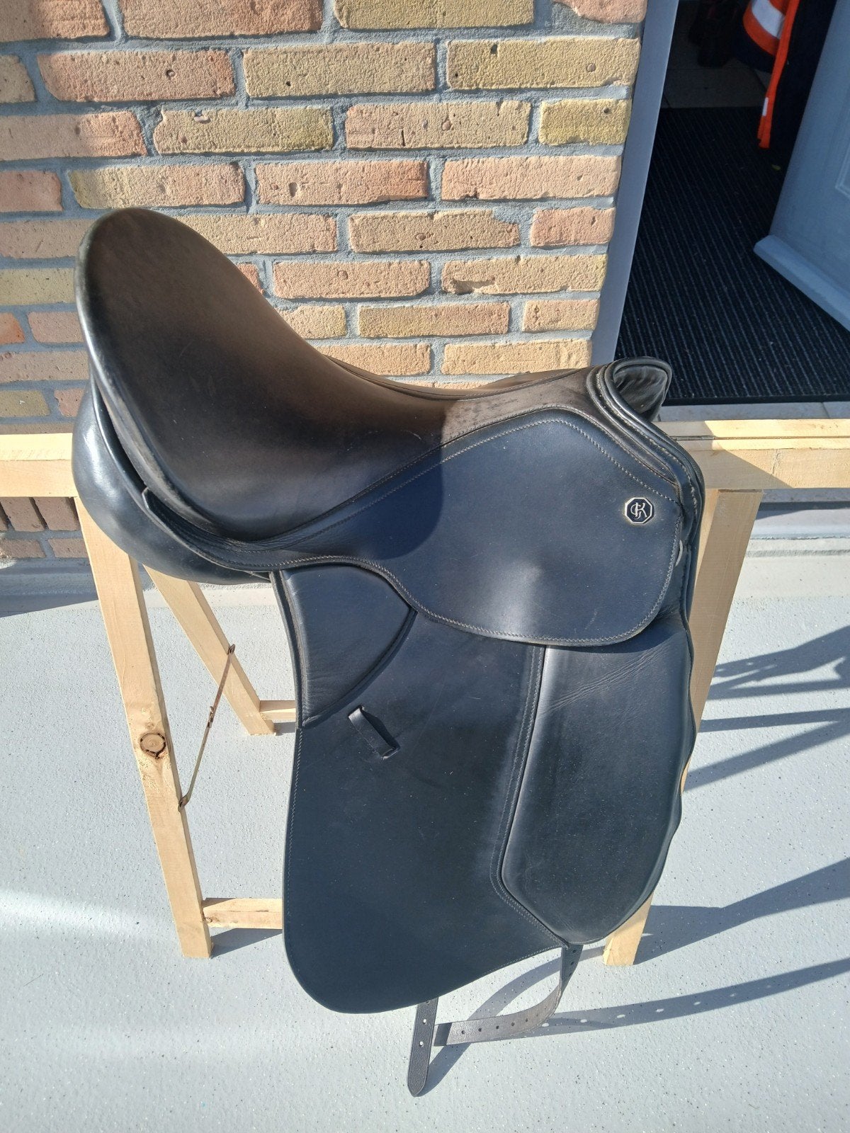 Kieffer Wien zadel te koop, L (17.5 inch), Gebruikt, Smal, Ophalen of Verzenden