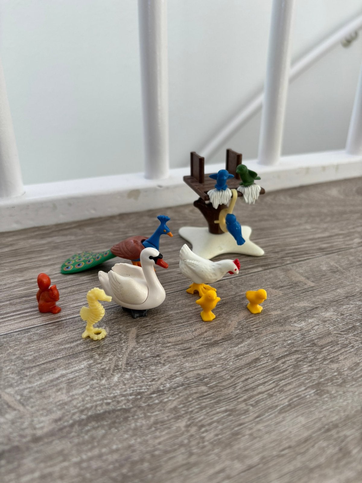 Playmobil dieren mix + vogelhuis, Ophalen of Verzenden, Zo goed als nieuw, Losse onderdelen, Figuren