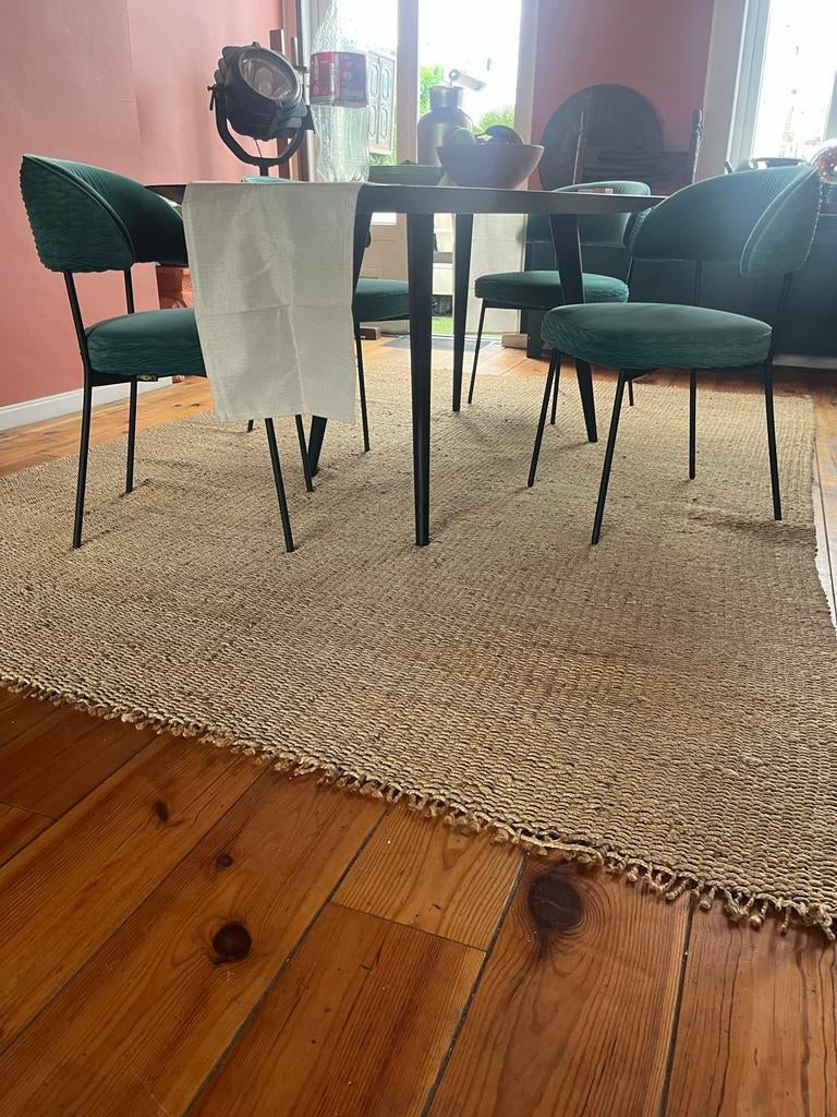 Juten vloerkleed van Kave Home, rechthoekig, naturel, Ophalen, Gebruikt, Beige, 200 cm of meer