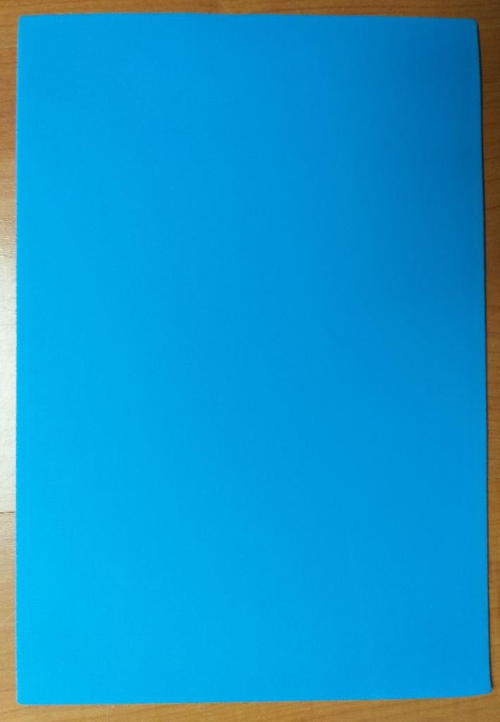 A4 vel knutsel foam blauw, Geschikt voor snijden, Overige thema's, Ophalen of Verzenden, Zo goed als nieuw