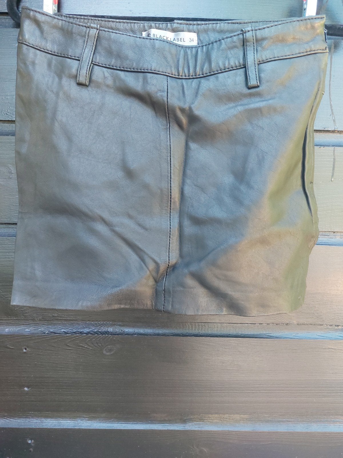 Zwart leren rokje - Silver Creek Black Label maat 34, Zwart, Nieuw, Maat 34 (XS) of kleiner, Boven de knie