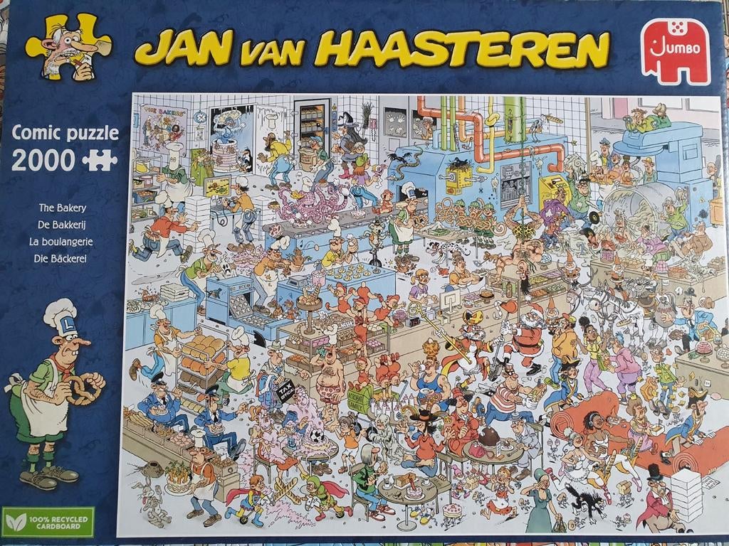 jan van haasteren " de bakkerij" 2000 stukjes, Hobby en Vrije tijd, Denksport en Puzzels, Ophalen of Verzenden