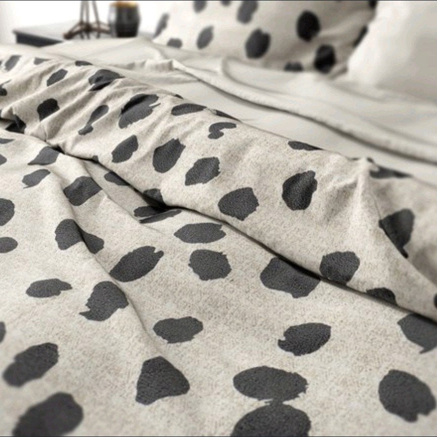Sleeptime Velvet Stip Dekbedovertrek 240x200/220, Anti-allergisch, Overige kleuren, Dekbedovertrek, Sleeptime