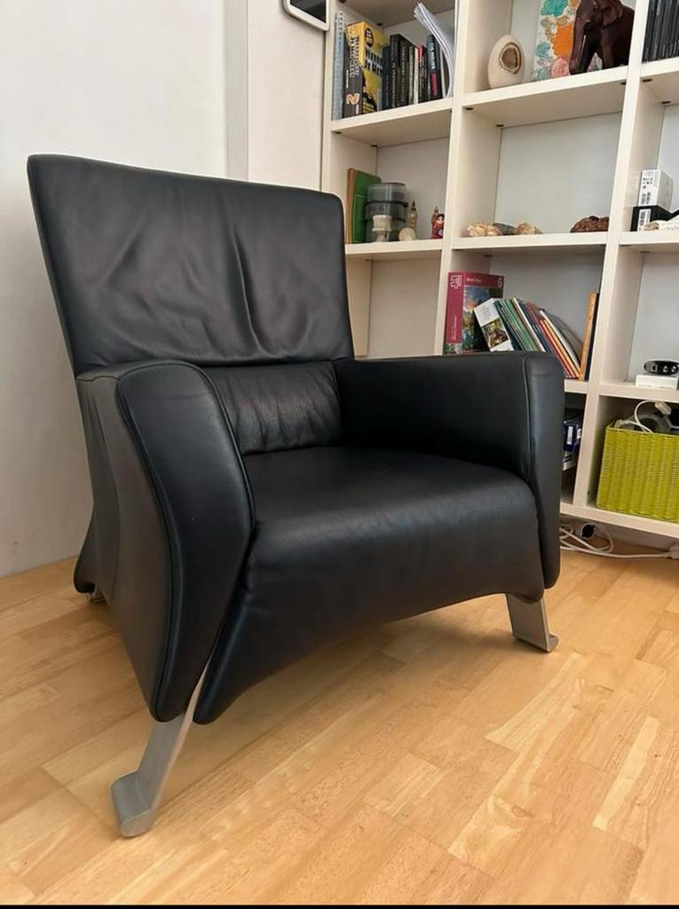 Rolf Benz 322 design fauteuil, Ophalen, Gebruikt, Leer, Design