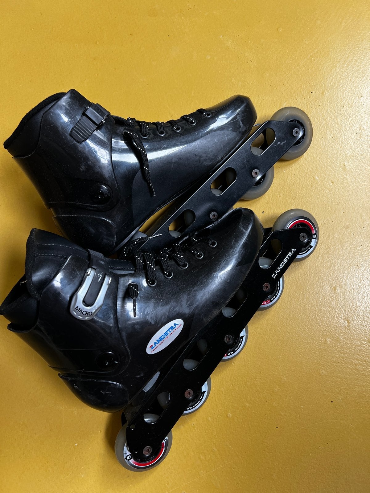 Zandstra lange afstandskeelers - Maat 43, Inline skates 5 wielen, Heren, Zo goed als nieuw, Ophalen