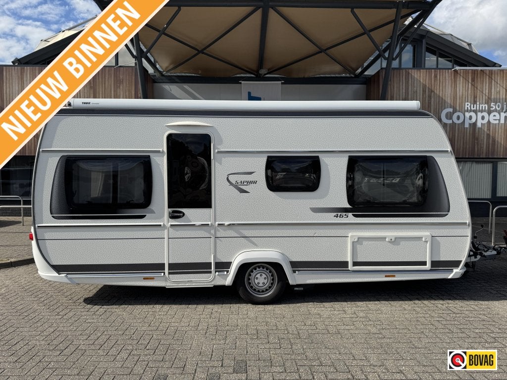 Fendt Saphir 465 SQ UNICO VERONA + THULE + MOVER XXL KOEKAST, Schokbreker, Rondzit, Bedrijf, Fendt