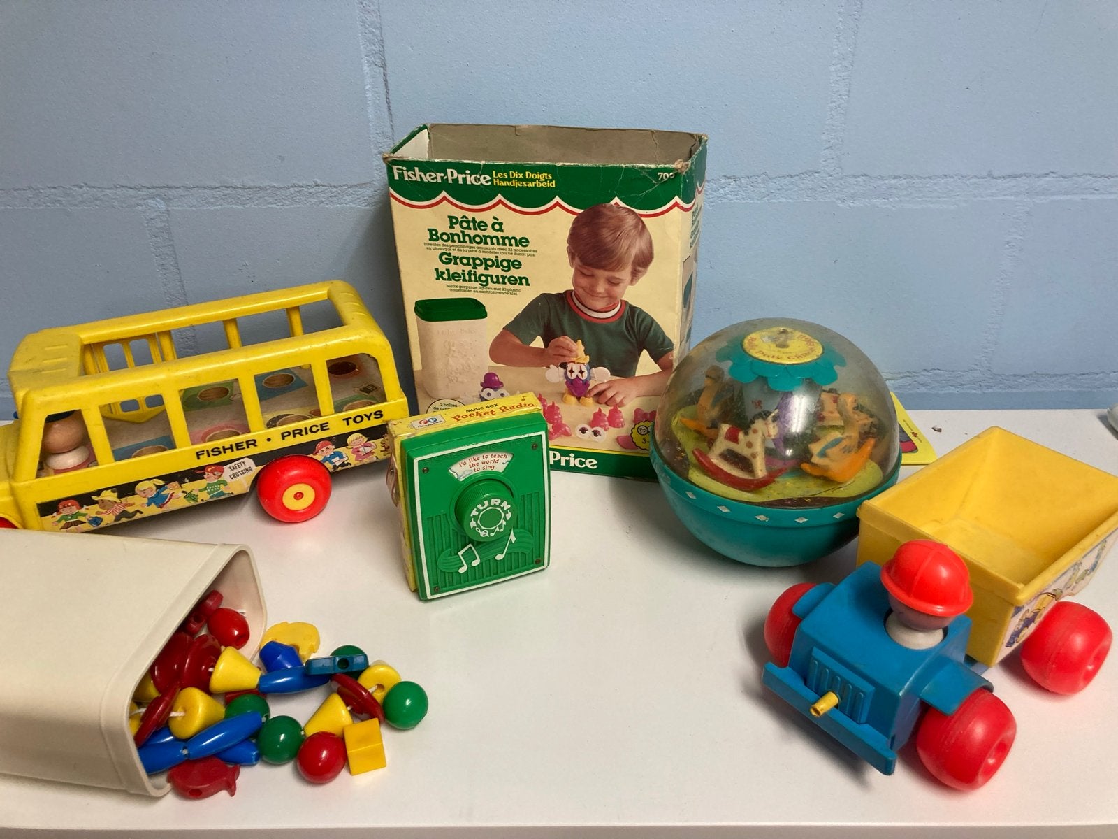 Vintage Fisher-Price speelgoed set - Jaren '70/'80, Ophalen of Verzenden, Gebruikt, Speelset, Met geluid