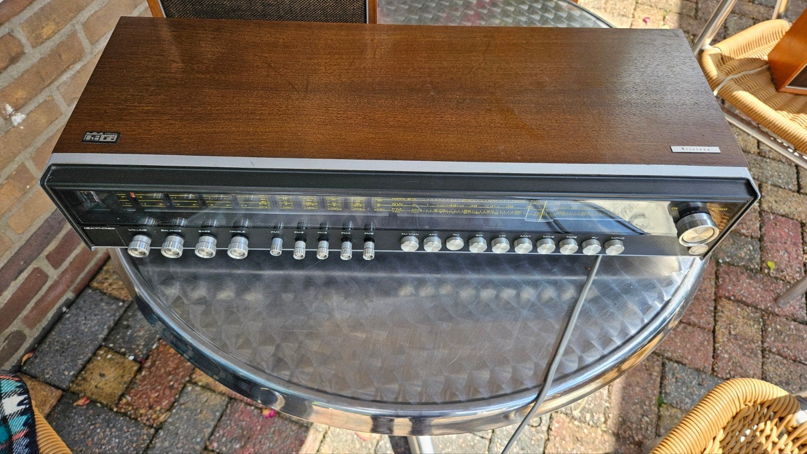 Aristona stereo radio ANALOOG type Ar5702/00Z, Ophalen of Verzenden, Zo goed als nieuw, Radio