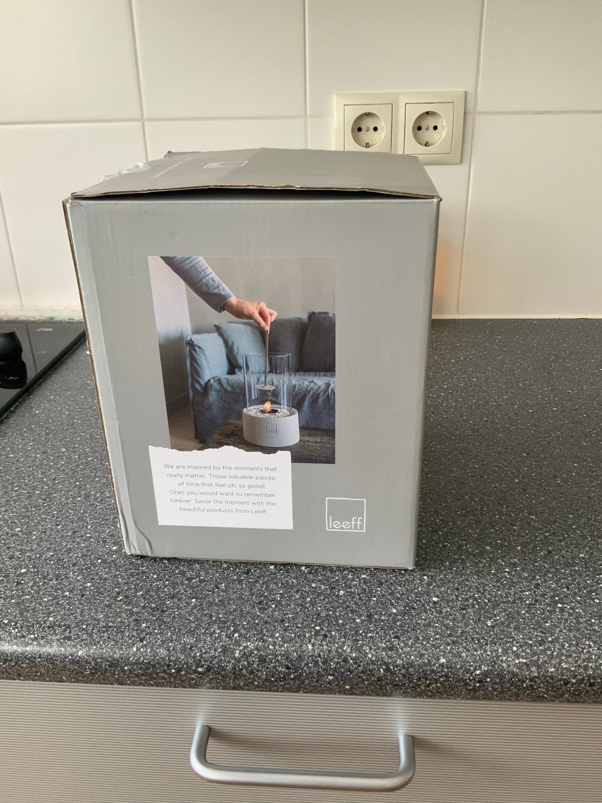 Leeff Tafelhaard Stone Fire - Nieuw in doos, Ophalen of Verzenden, Zo goed als nieuw, Modern, Grijs