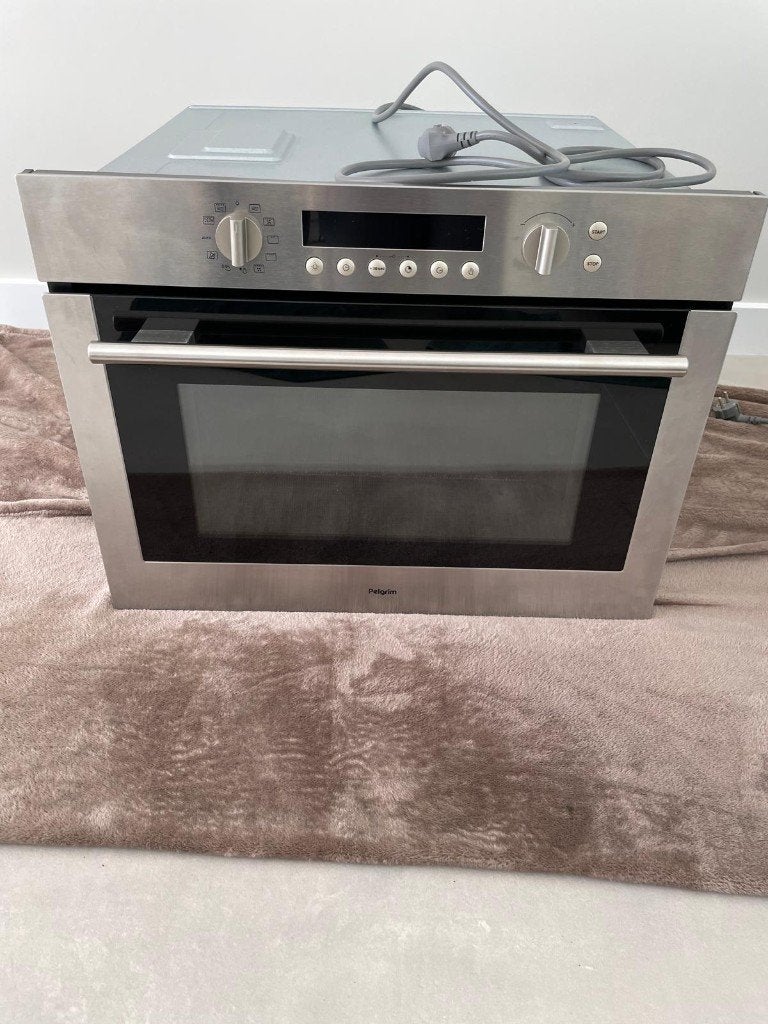 Pelgrim hetelucht oven met magnetronfunctie (MAC696RVS) 50L, Witgoed en Apparatuur, Ovens, Ophalen, 45 tot 50 cm, Gebruikt, Pelgrim