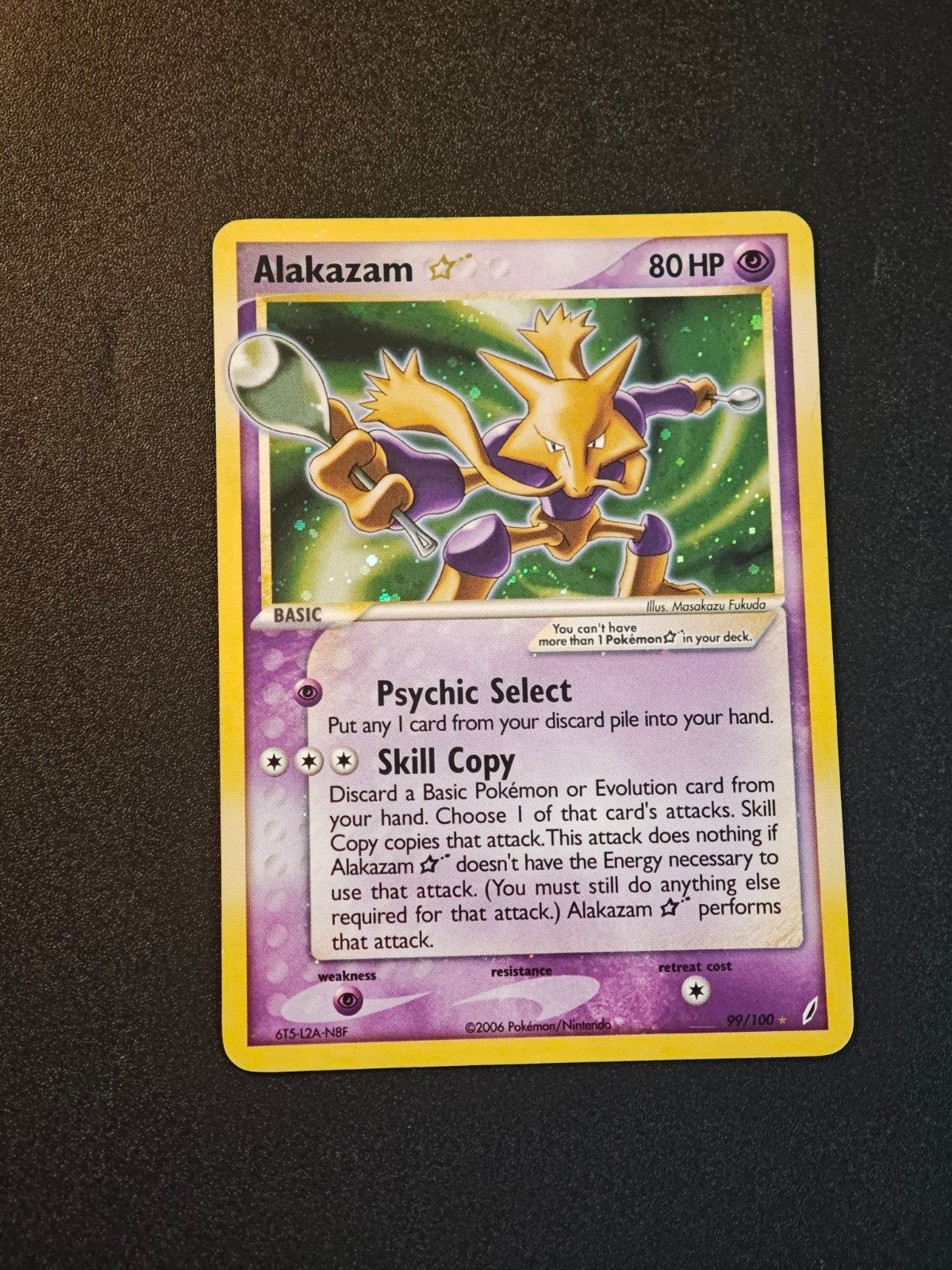 Alakazam gold star 99, Ophalen of Verzenden, Zo goed als nieuw