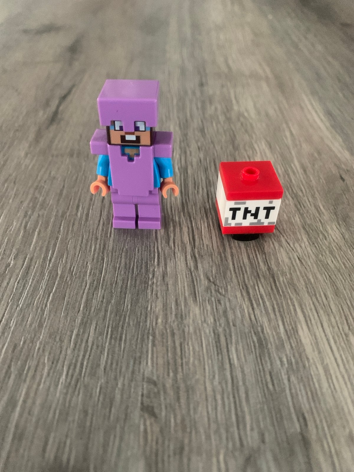LEGO Minecraft Steve Minifiguur + TNT, Ophalen of Verzenden, Zo goed als nieuw, Overige merken