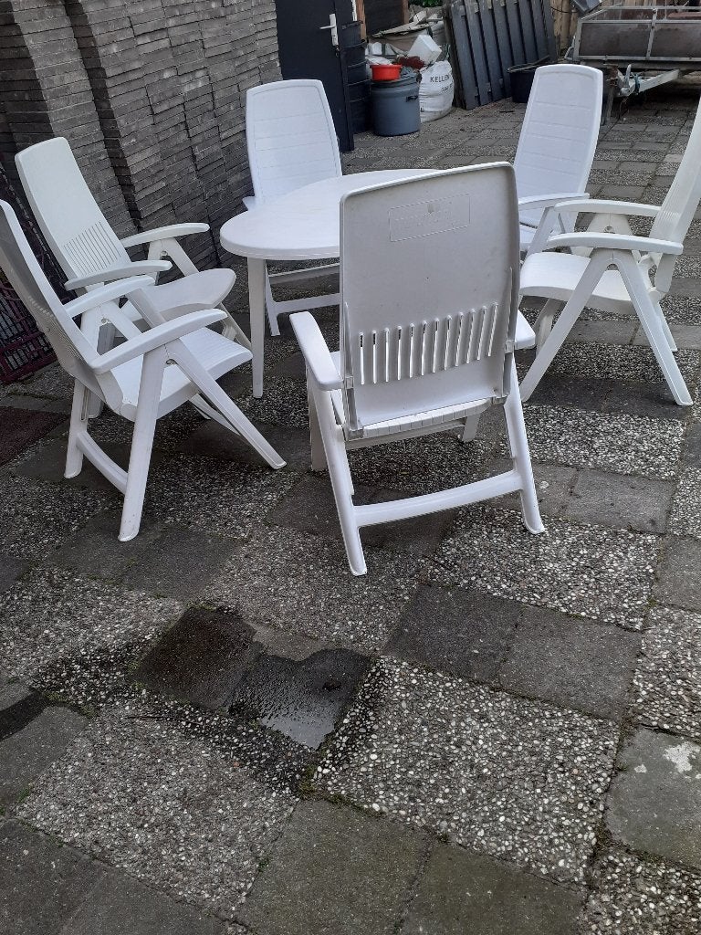 Tuinstoelen, Ophalen, Zo goed als nieuw, Kunststof, Verstelbaar