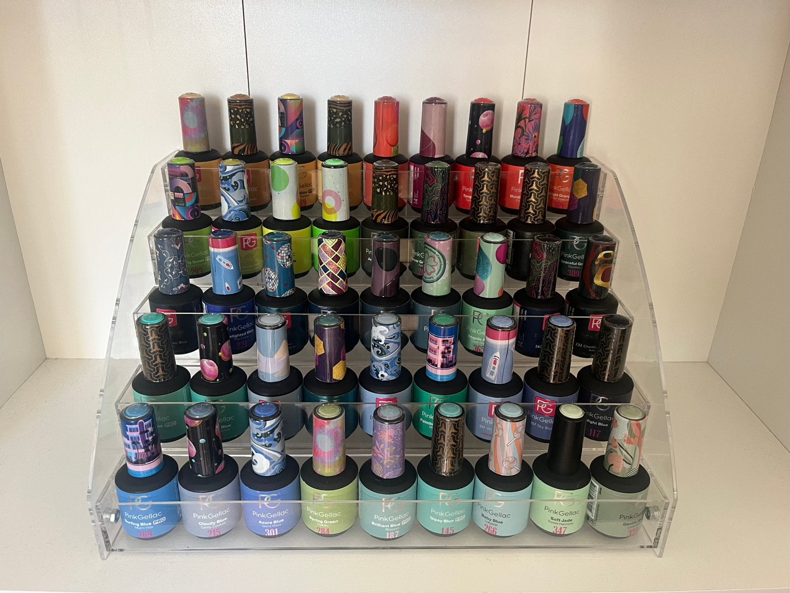 Pink Gellac - Kleuren, Base & Topcoats, Ophalen, Overige kleuren, Zo goed als nieuw, Handen en Nagels