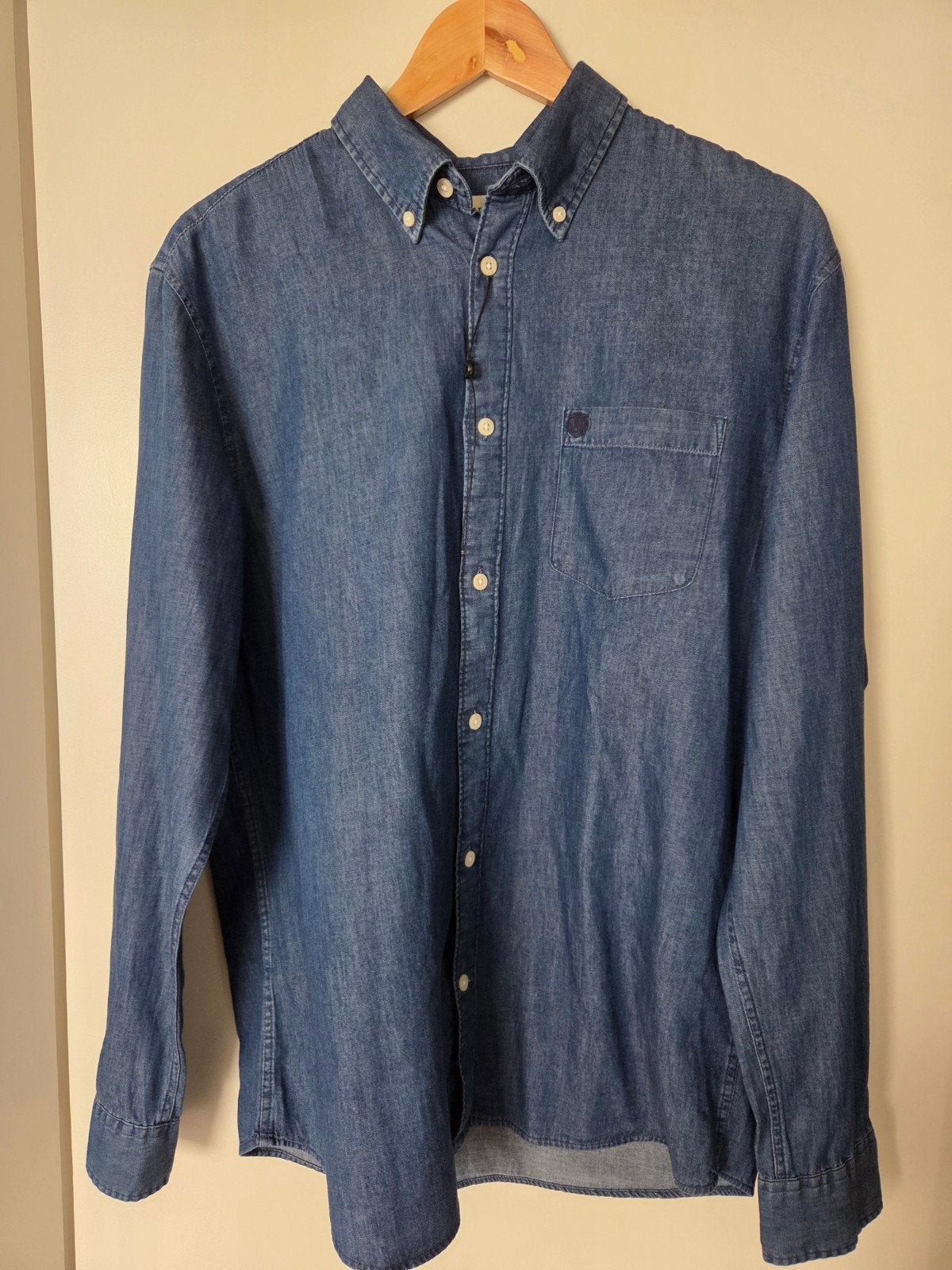 Selected Homme spijker overhemd - Regular Fit - Maat L, Nieuw, Halswijdte 41/42 (L), Selected Homme, Verzenden