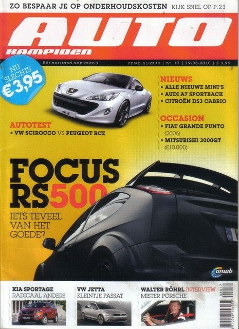 Autokampioen 17 2010 : VW Scirocco 1.4 TSI - Peugeot RCZ 1.6, Ophalen of Verzenden, Gelezen, Algemeen