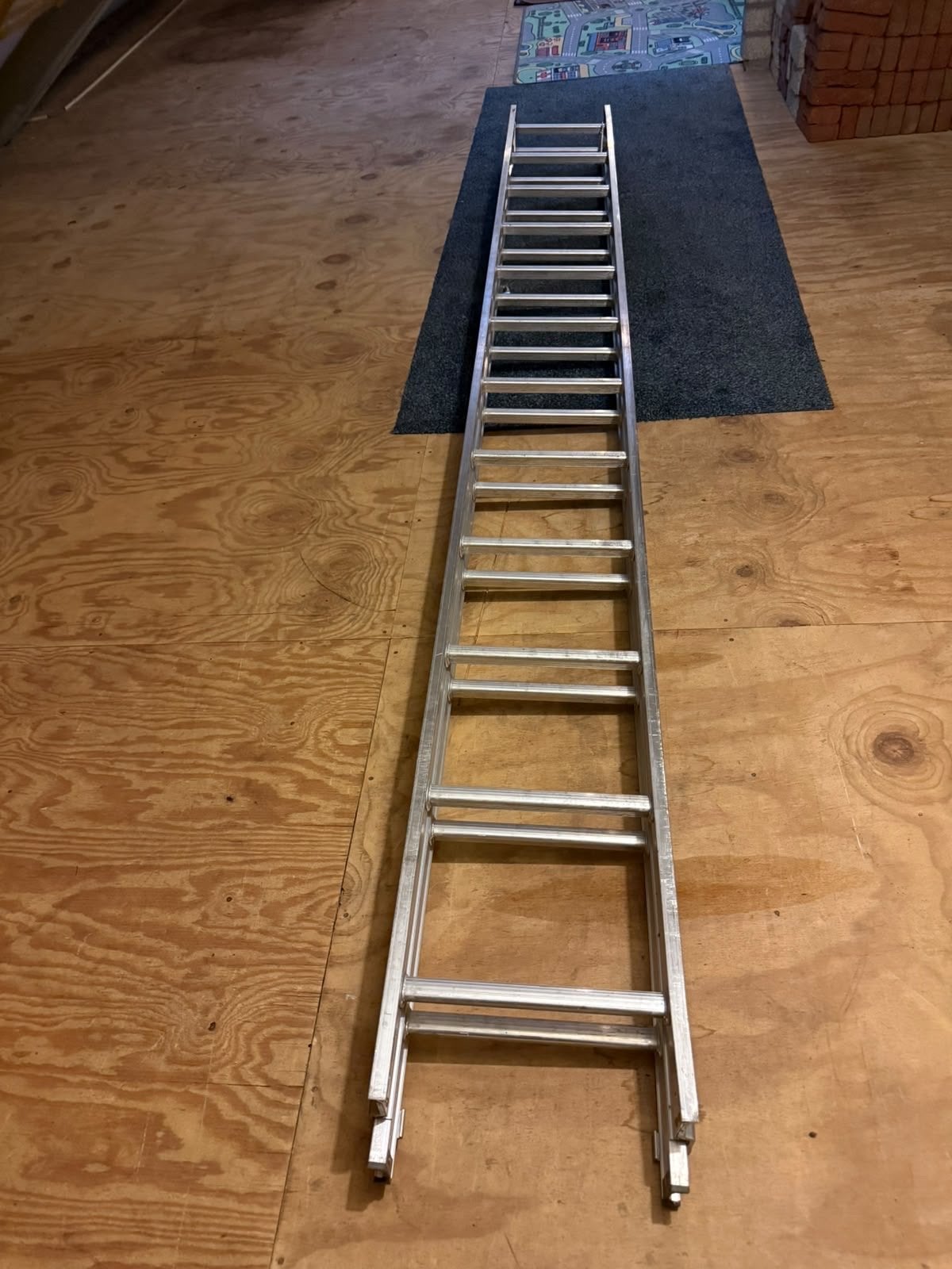 Excelsior Opsteekladder 2x12 treden - 324 cm ingeklapt, Ophalen, Gebruikt, Ladder, Opvouwbaar of Inschuifbaar