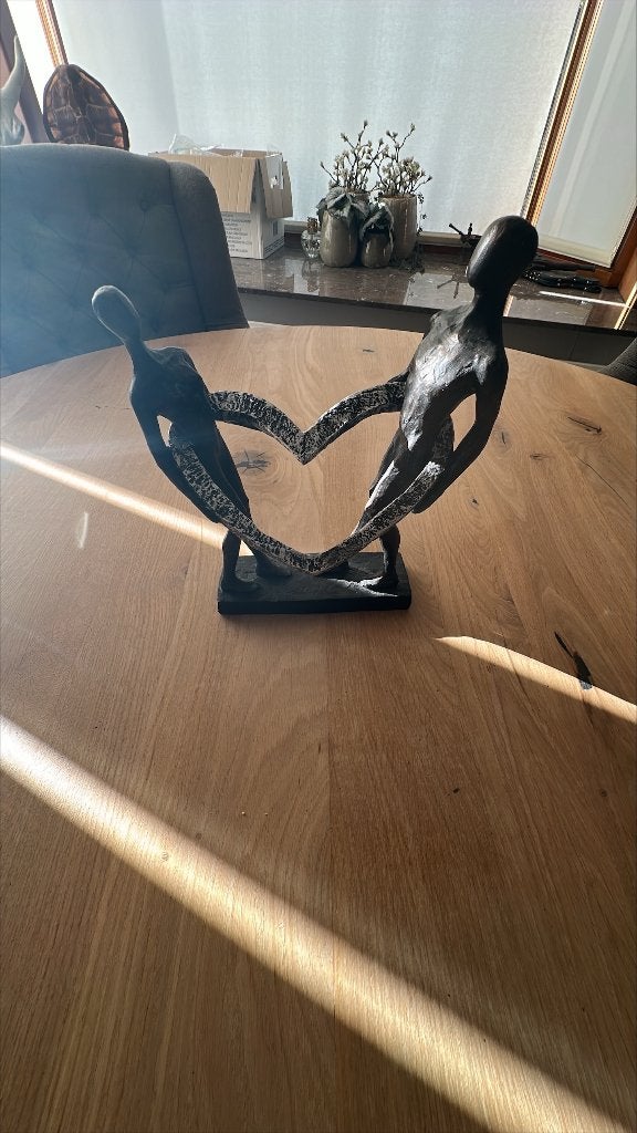 Modern Beeld "Verbonden Hart" – Abstract Sculptuur, Antiek en Kunst, Kunst | Beelden en Houtsnijwerken, Gips, Ophalen of Verzenden