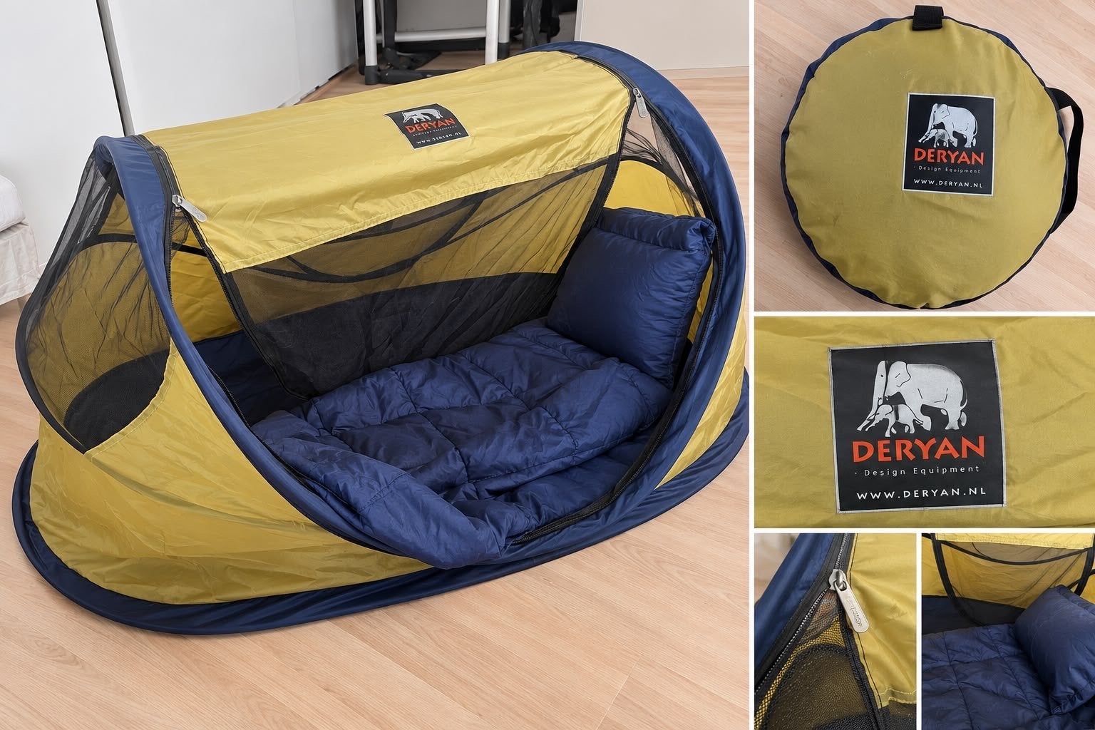 Deryan Peuter Luxe Slaaptentje - Geel/Blauw, Ophalen of Verzenden, Gebruikt, Tot en met 2