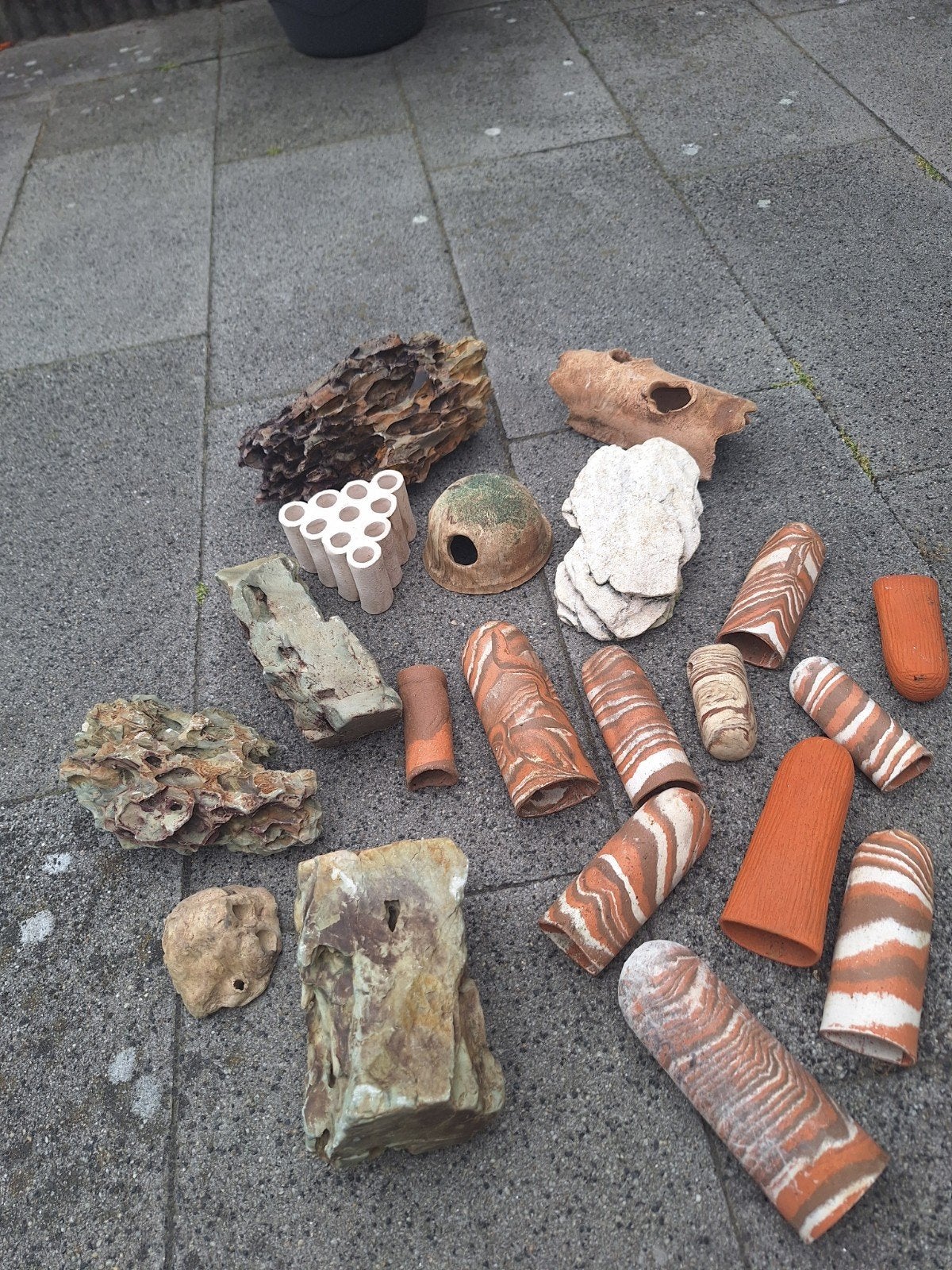 aquarium ornamenten, Ophalen, Gebruikt